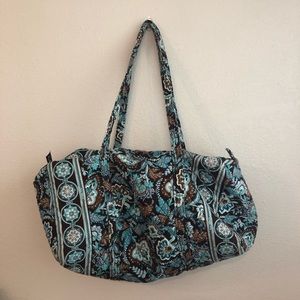 Vera Bradley Large Duffle Bag in Java Blue